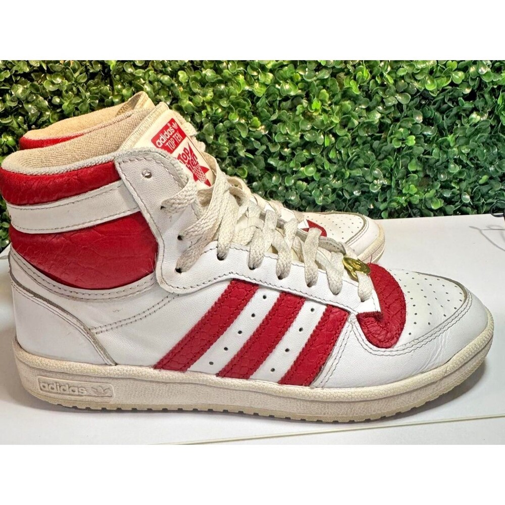 Adidas Top Ten RB Hi Sneaker Men's Lifestyle Shoes White Power Red Size 8.5